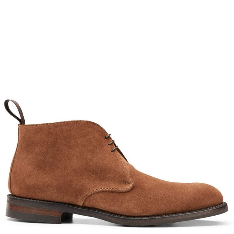Men Suede Handmade Leather Chukkas Boot Dark Brown
