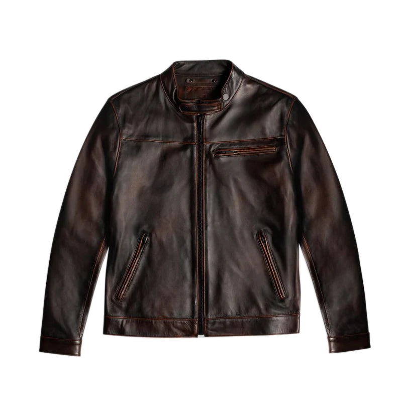 Pelle Scamosciata Jacket Walnut