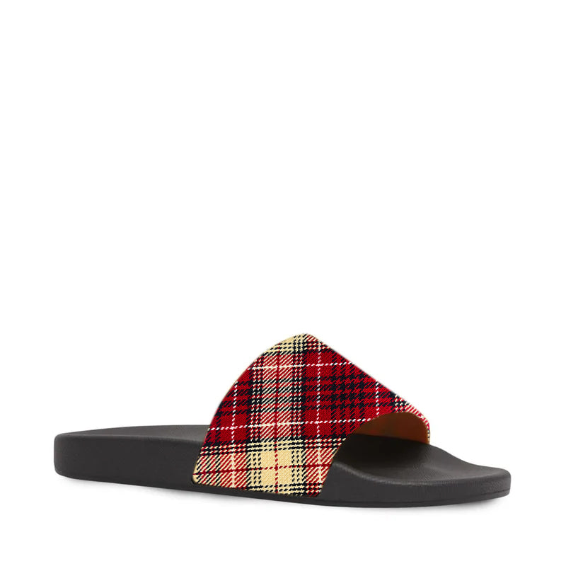 Men's Checked Pattern Plaid Slides