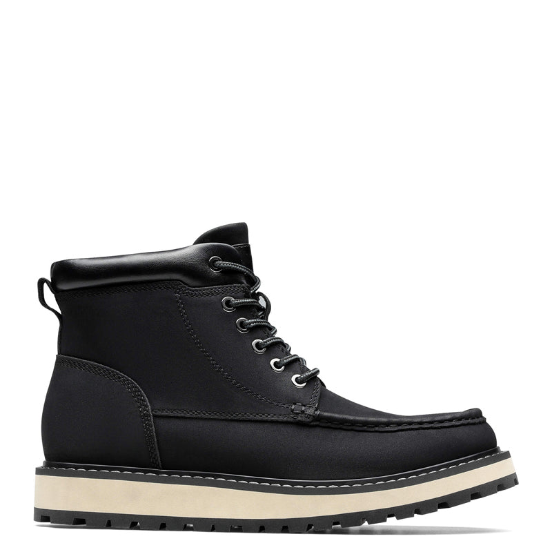 Men's Moc Toe Boot Fashion Comfort Casual Wedge Boots