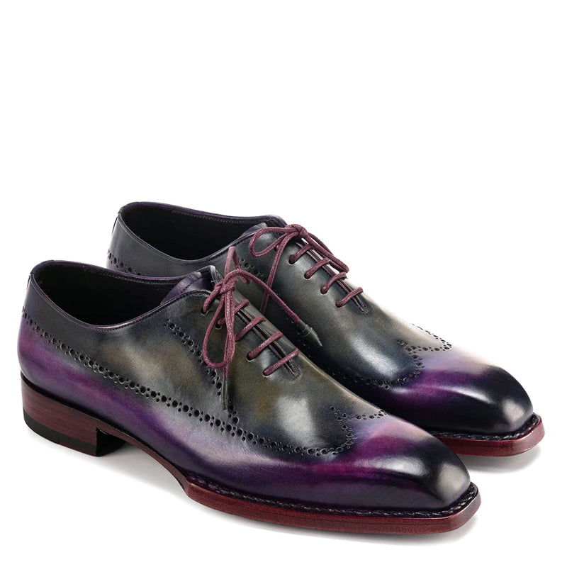 Leather Wingtip Lace-Up Oxford Shoes