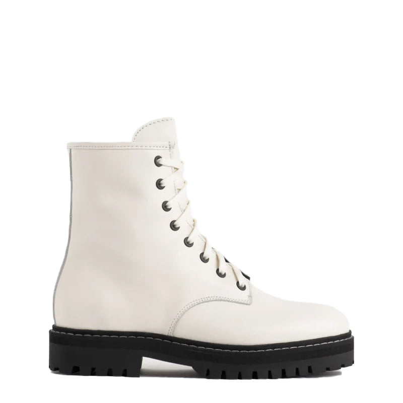 Men High-Top Leather Combat Boots