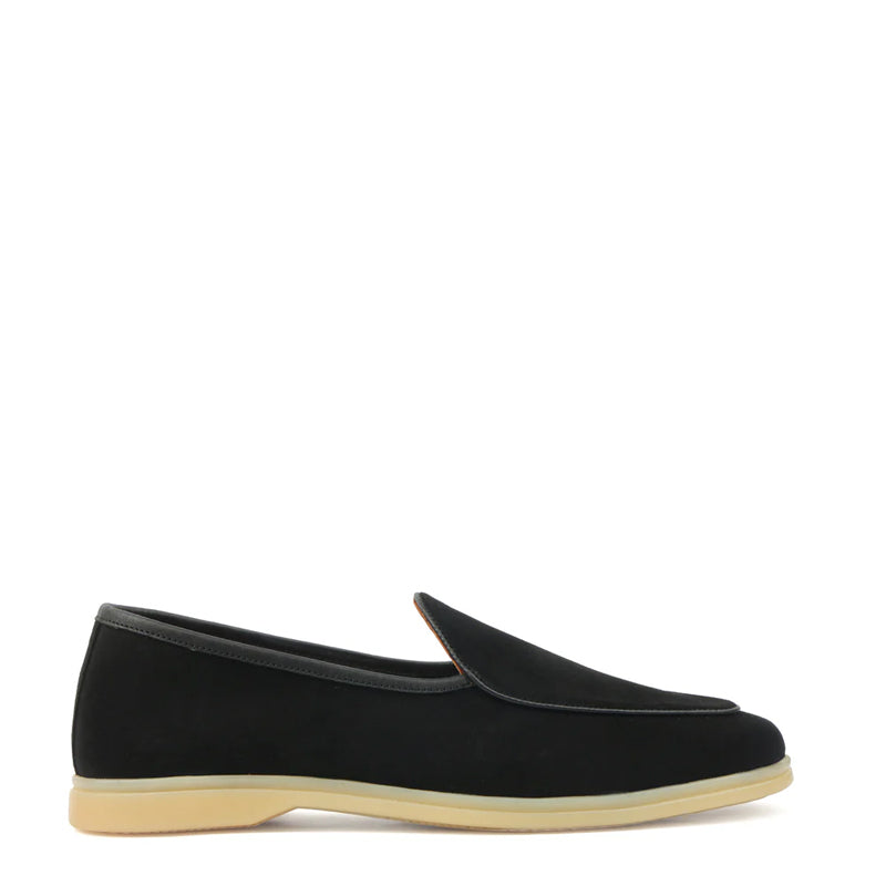 Suede Leather Solid Loafers For Men