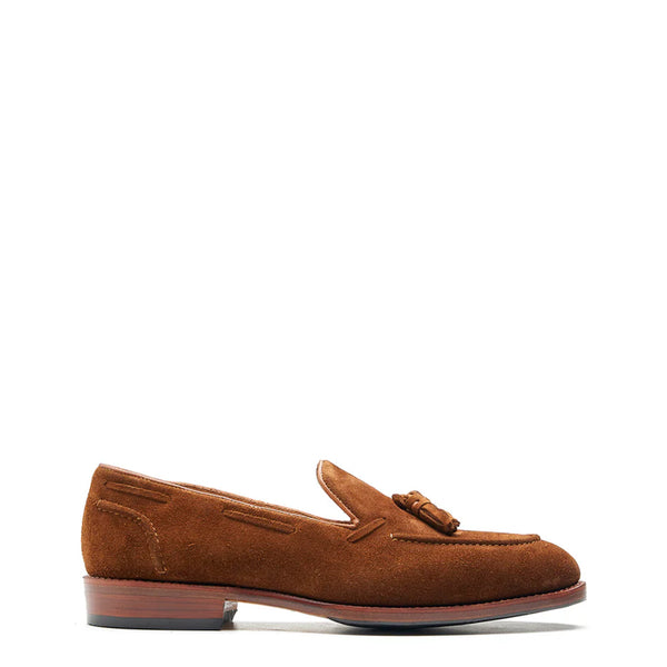 Men Suede Leather Slip On Tassel Loafer