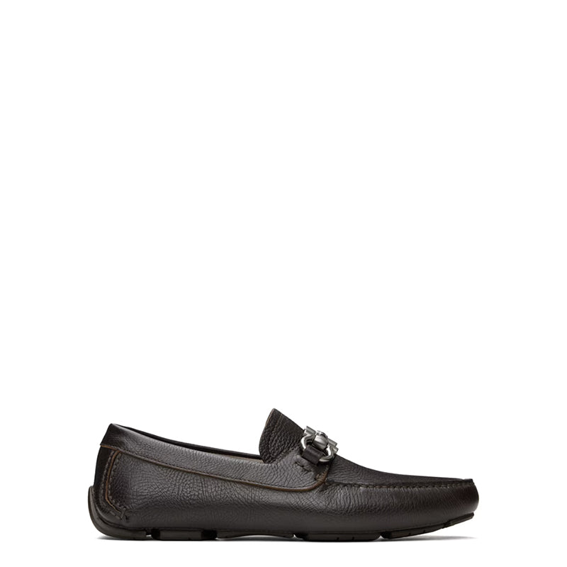 Black Driver leather loafer