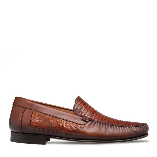 Croc Embossed Leather Penny Loafers