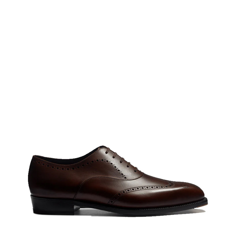 Fusain Perforated Oxford Leather Shoes