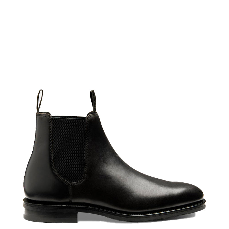 Luxury Mid-Top Pure Solid Leather Chelsea Boots