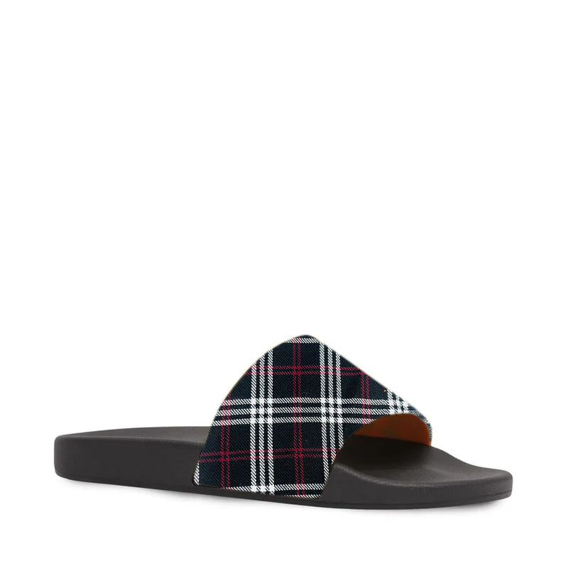 Men's Checked Pattern Tartan Slides