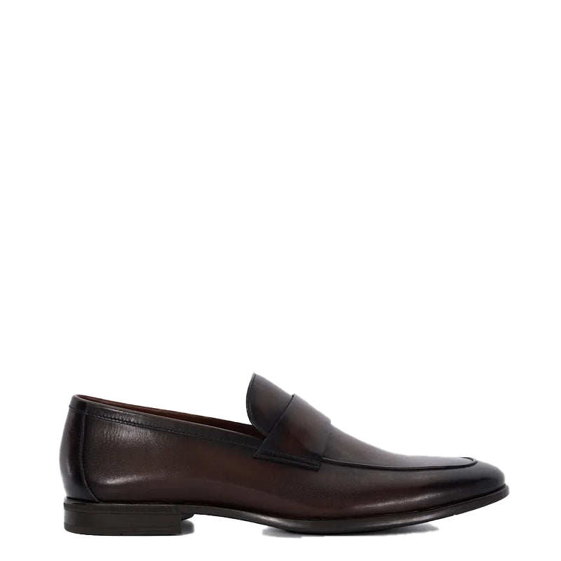 Men Solid Premium Leather Loafers