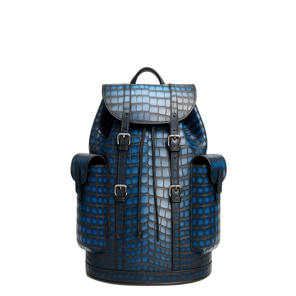 Luxury Croco Leather Backpack