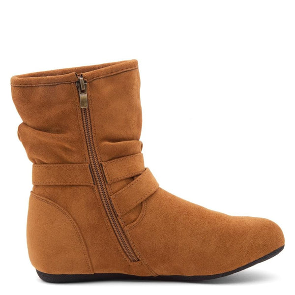 Boho Mid Calf Boot - Tan