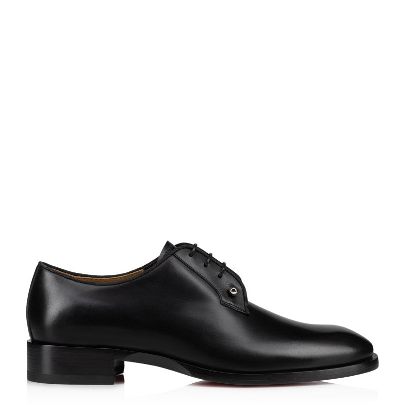 Men Lace-Up Leather Pointed Toe Derby Shoes