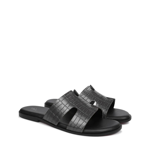 Crocodile Slip On - Grey