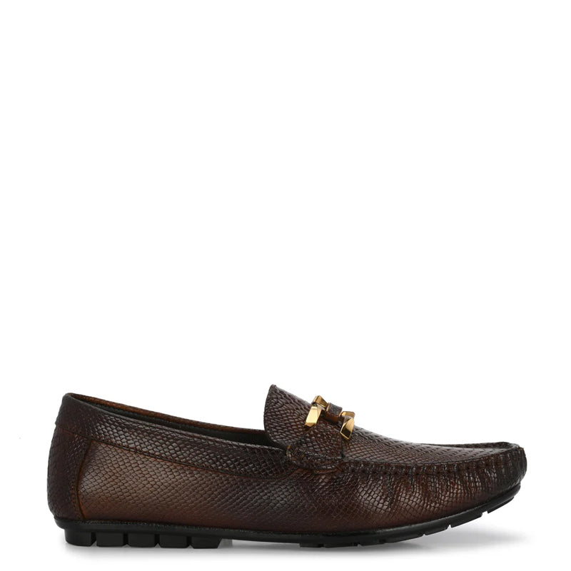 Premium Leather Buckled Loafers For Men