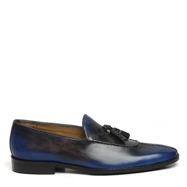 Men Slip On Leather Tassel Loafer