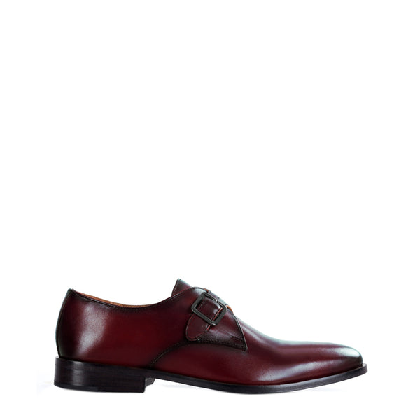 Premium Single Monk Strap Leather Shoe For Men