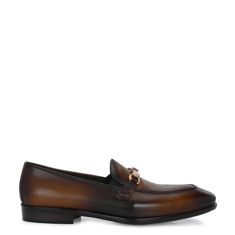 Penny Slip-On Leather Buckled Loafers