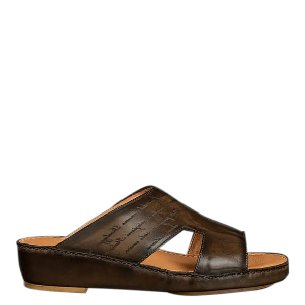 Handmade Luxury Leather Comfort Arabic Sandal - Brown