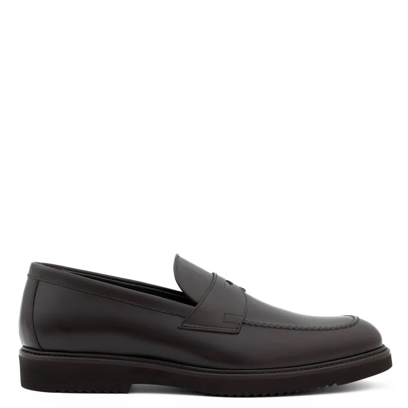 Embossed Casual Penny Leather Loafer