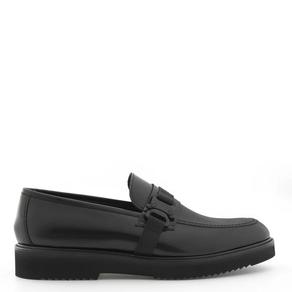 Men Round Toe Comfort Leather Loafer