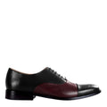 burgundy mens dress shoes Premium Toe-Cap Leather Oxford Shoe Burgundy For Men – Italian Shoes Company