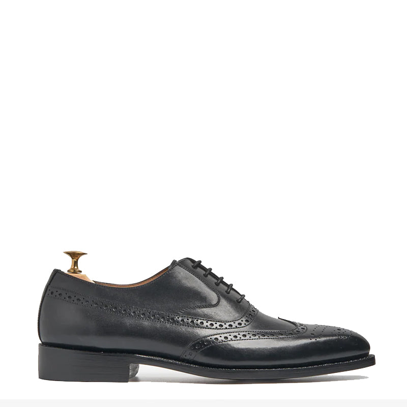 Black Brogue Shoes for Men