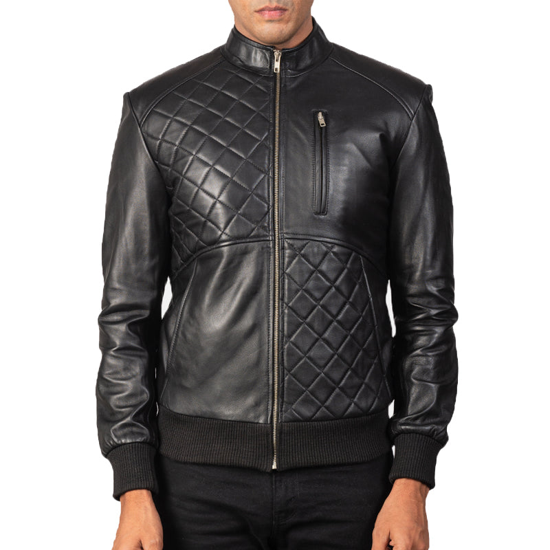 Moda Leather Bomber Jacket For Men