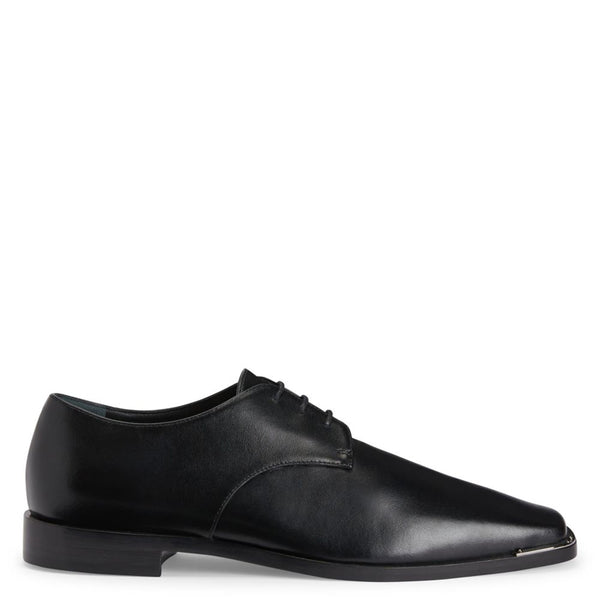 Men Polished Leather Formal Plain Derby Shoe