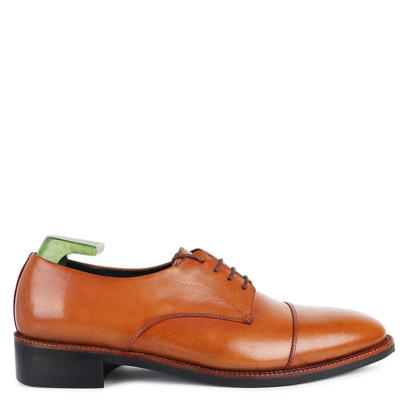 Patina Captoe Classic Derby Shoes