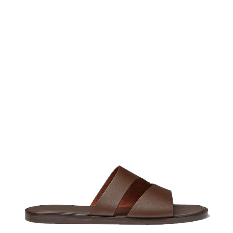 Stylish Double Strap Leather Daily Wear Sandals