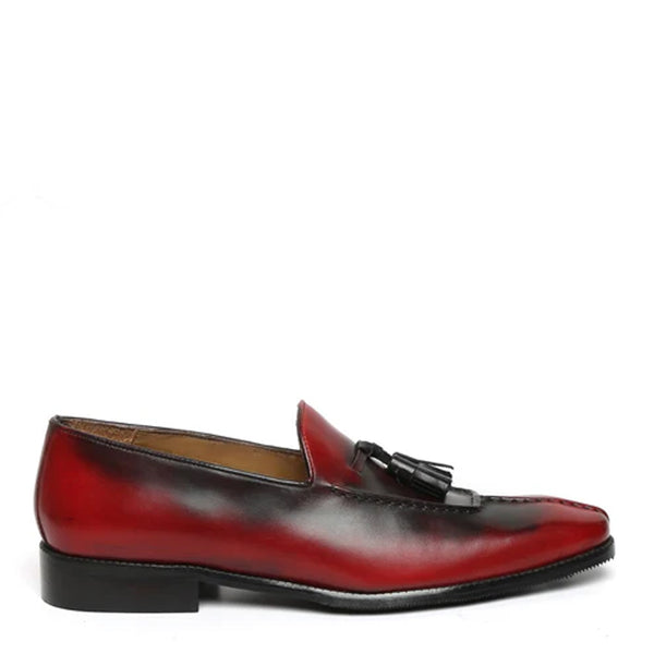 Men Slip On Leather Tassel Loafer