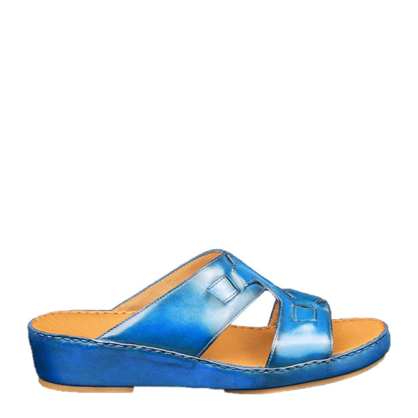 Open Toe Classic Comfort Arabic Sandal - Blue