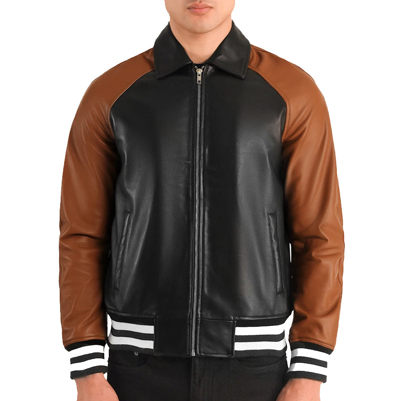 Men Solid Slim Fit Bomber Jacket