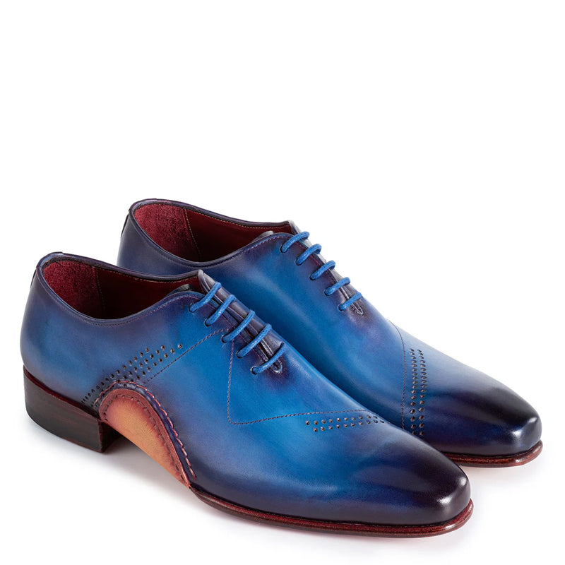 Hand-Painted Leather Oxford Shoes For Men