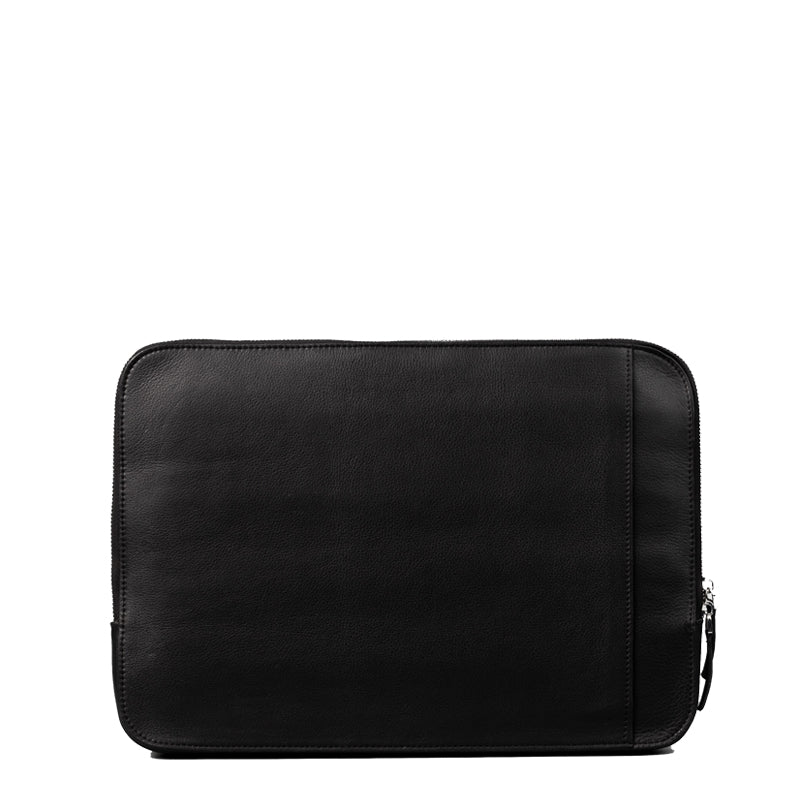 The Baxter Leather Black Laptop Sleeve