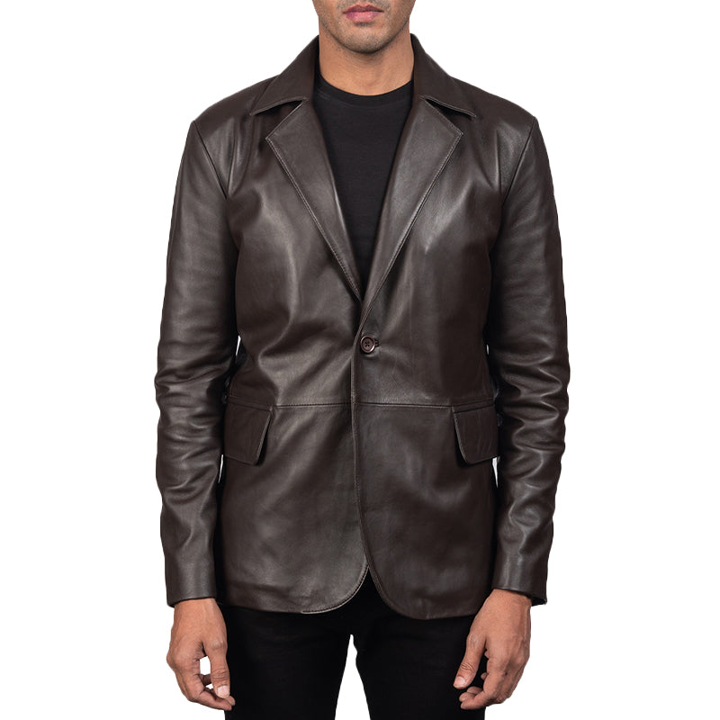 Astaire Leather Blazer