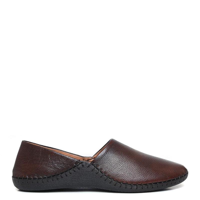 Men Textured Casual Leather Loafers