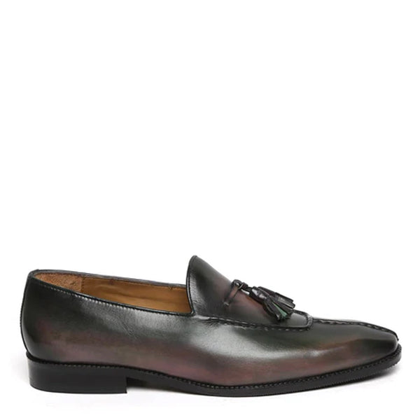 Men Slip On Leather Tassel Loafer
