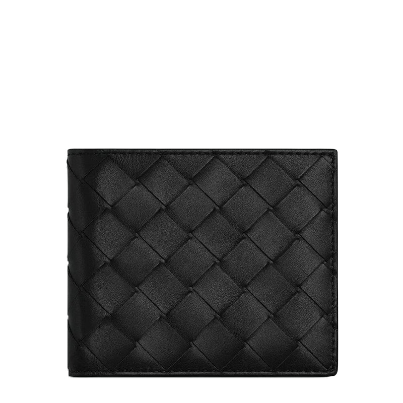 Leather Double Fold Bifold Olive Green Wallet