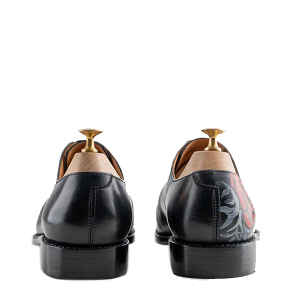 Skull Rose Wholecut Oxfords
