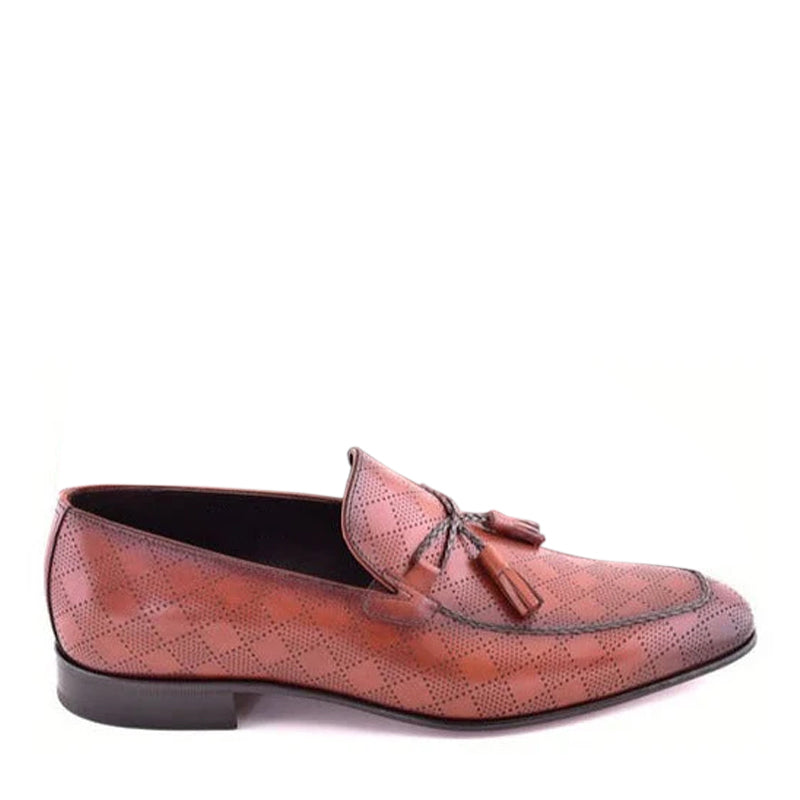 Tassel-Trimmed Calfskin Loafers