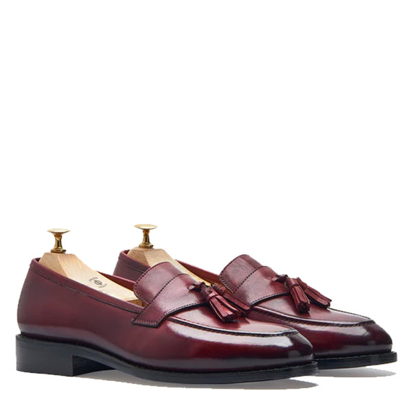 Beatrice Tassel Loafers - Wine