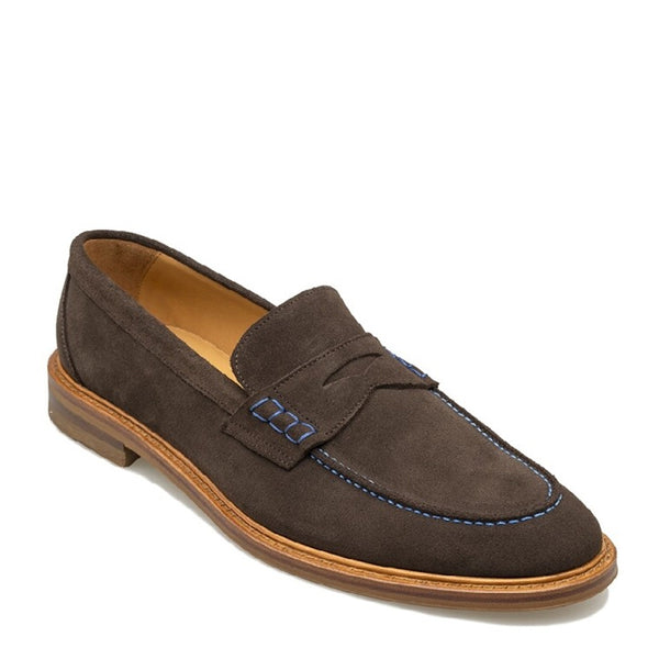 Lucent Step Suede Loafers - Brown