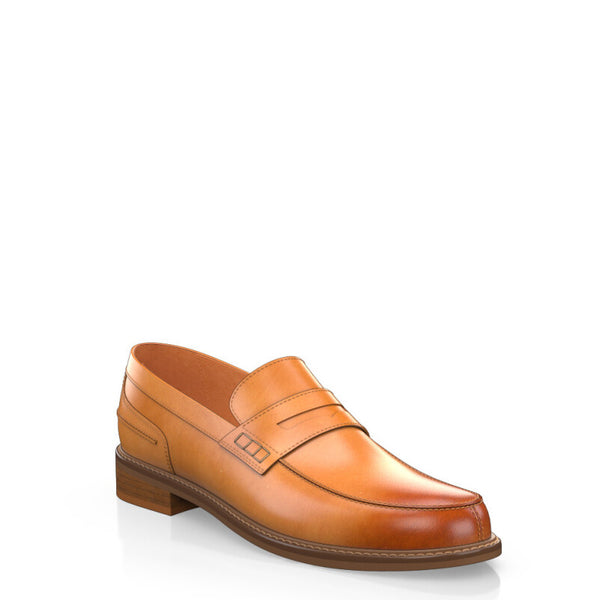 Prime Leather Slip On Loafers - Tan