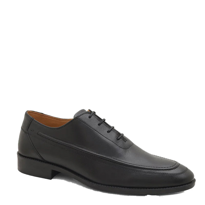 Men Solid Leather Oxford Shoes