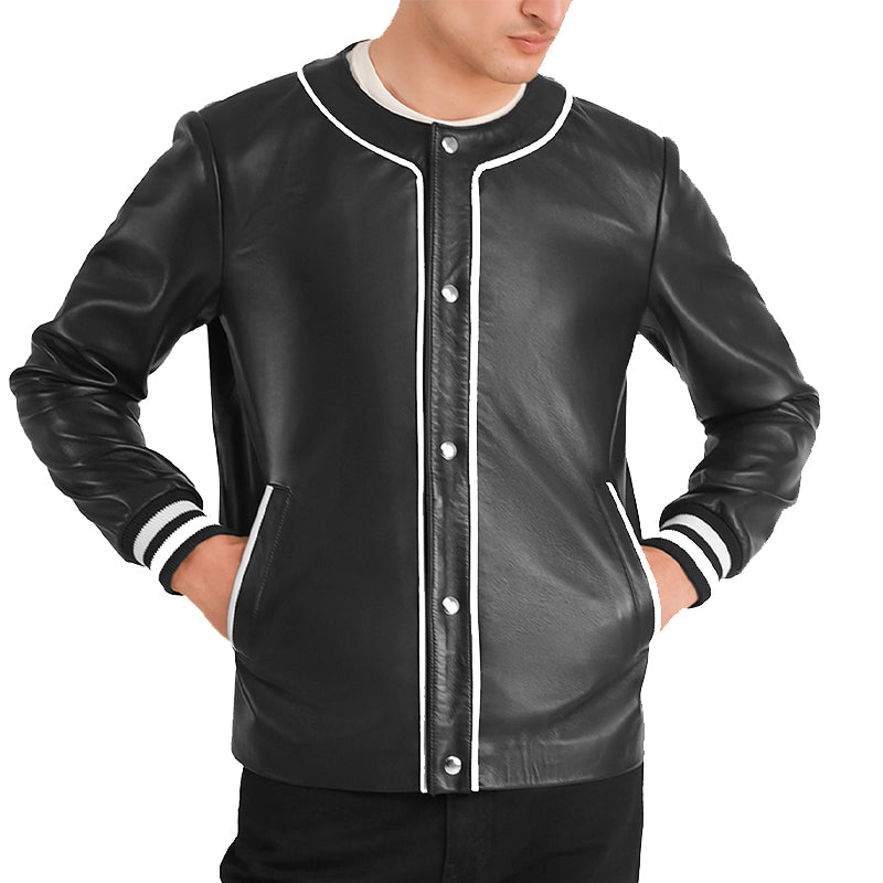 Willis Leather Bomber Jacket For Men