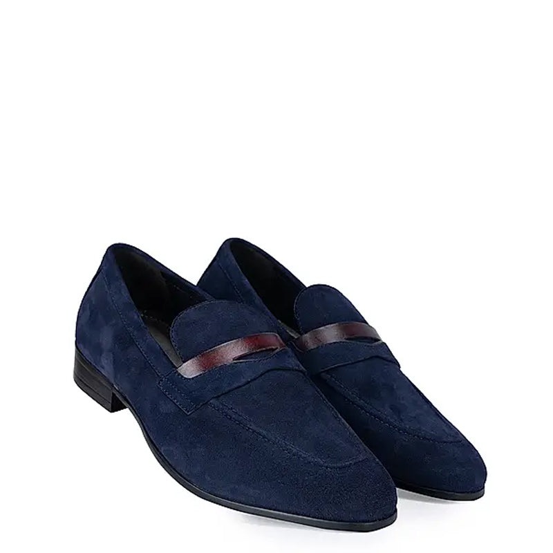 Classic Suede Leather Penny Moccasins Loafers