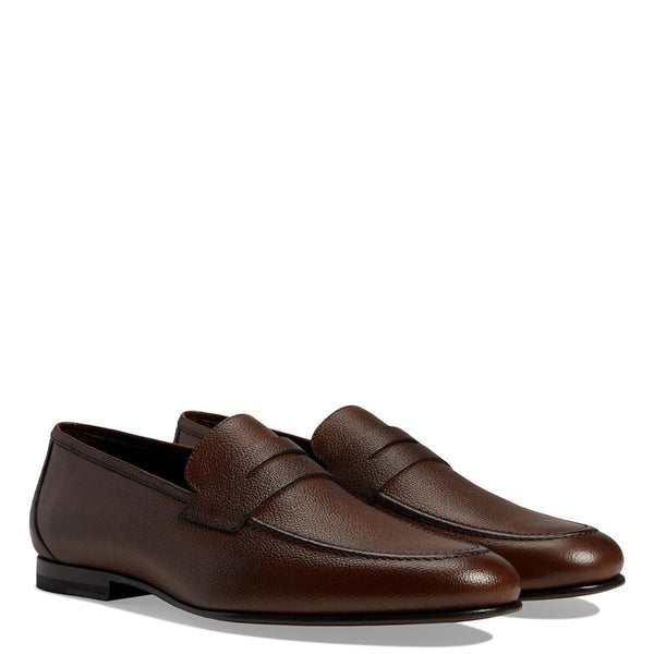 Premium Leather Penny Loafer For Men - Brown