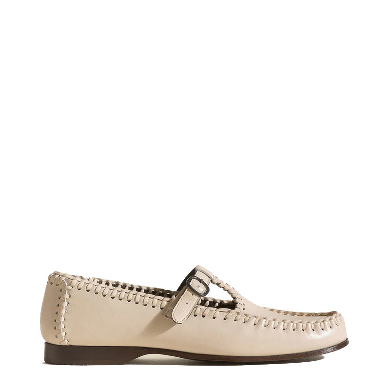 Men' s Braided Seams T-bar Loafer